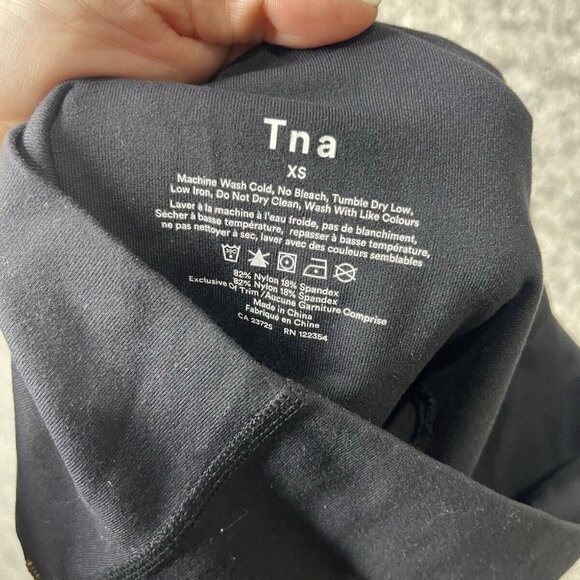 Aritzia TNA Black High Rise Side Stripe Full Length Leggings Size XS - Picture 5 of 5